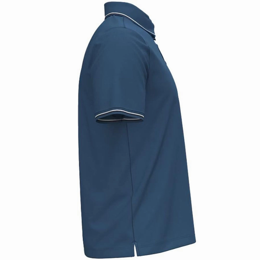 Under Armour Playoff 3.0 Rib Polo Shirt - Blue Atlantis/White/Midnight Navy Camping practicality Street Casual