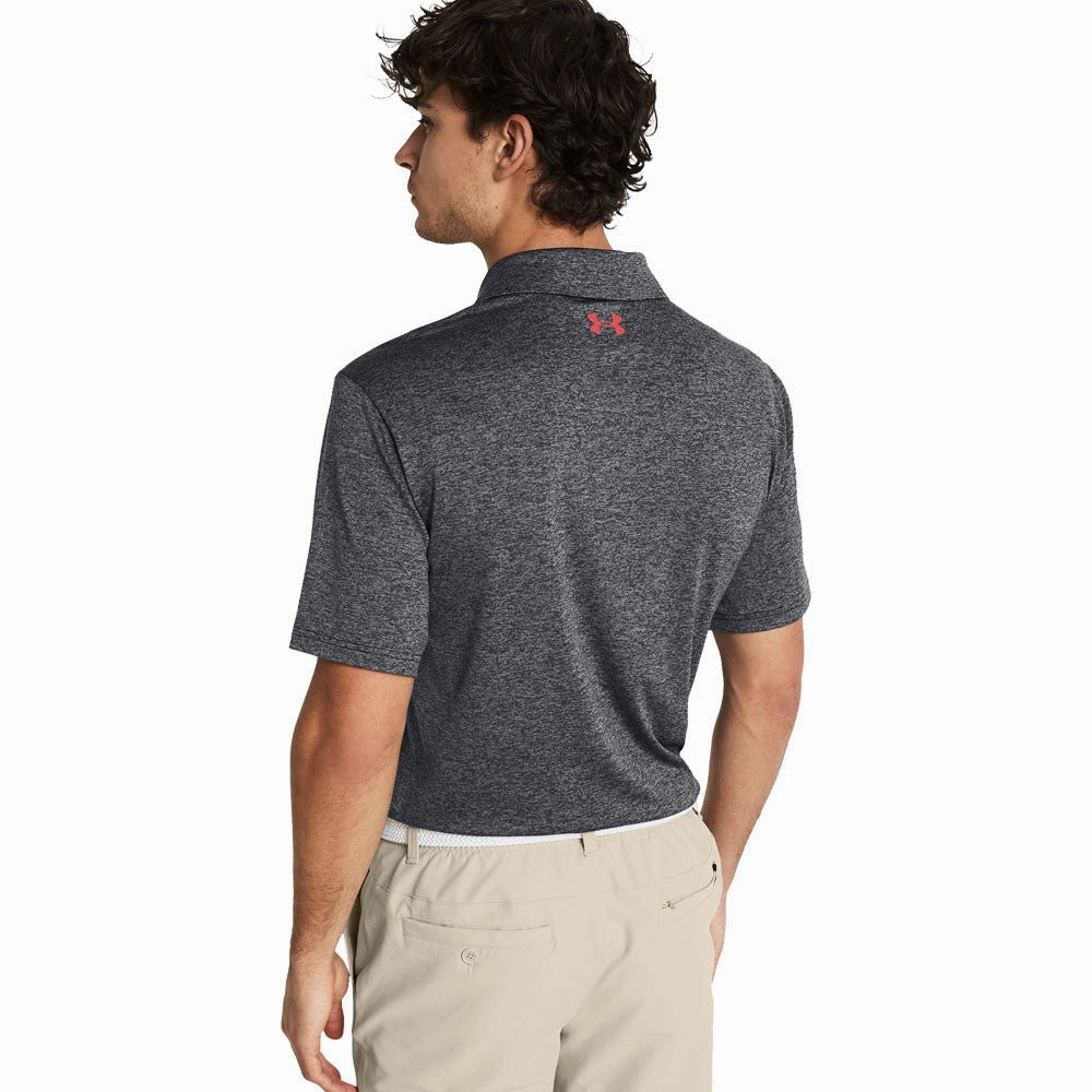 Under Armour Playoff 3.0 Stripe Polo Shirt - Black/Red Solstice Elegant and Relaxed