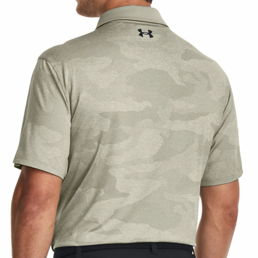 Under Armour Playoff Camo Jacquard Polo Shirt - Grove Green Fashion-Forward Fit
