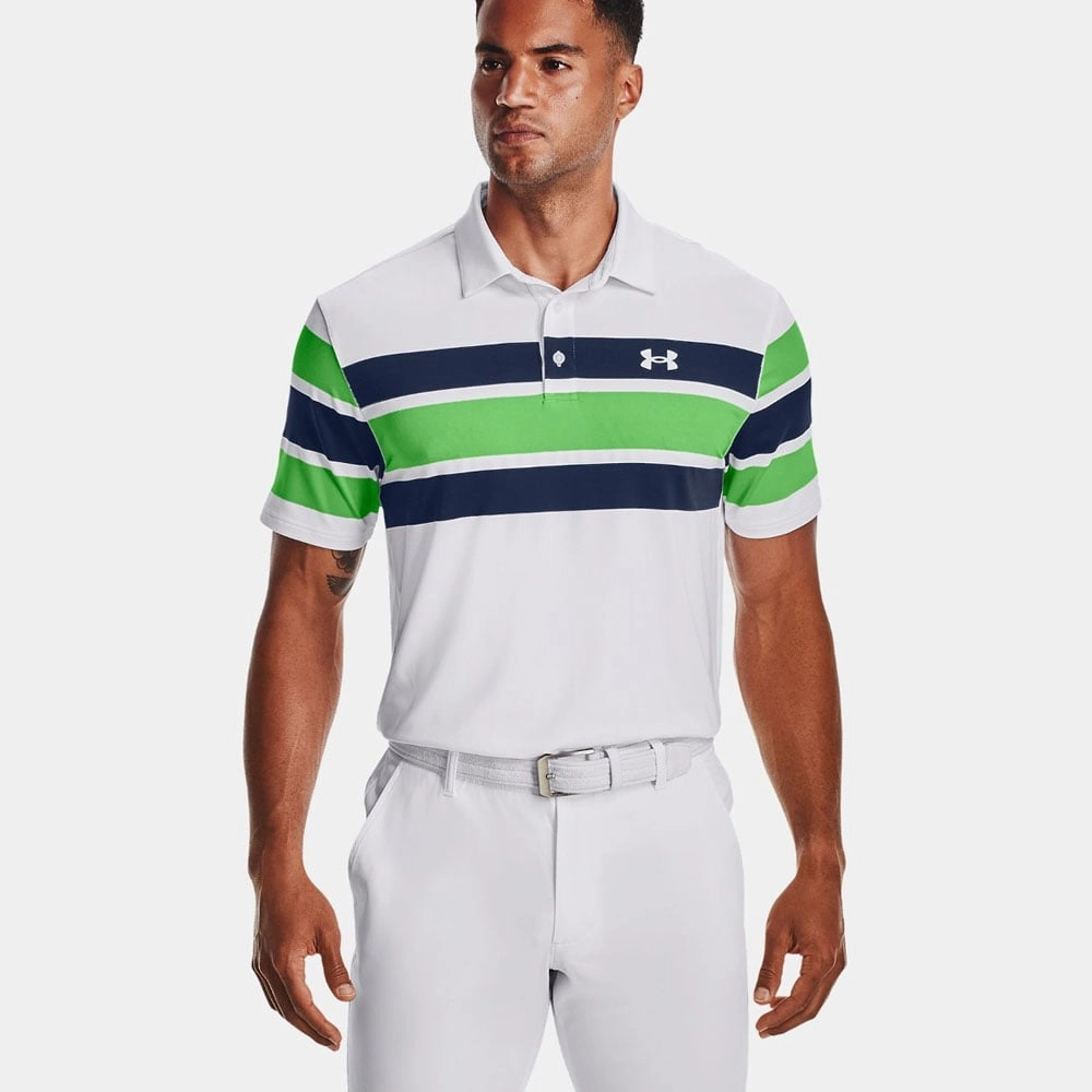Under Armour Playoff Polo 2.0 Shirt - White/Academy Casual Essentials Classic Vibes