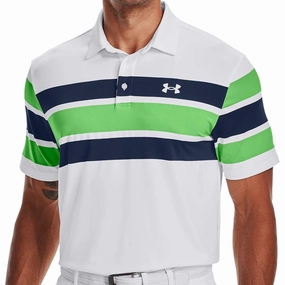 Under Armour Playoff Polo 2.0 Shirt - White/Academy Layered Style