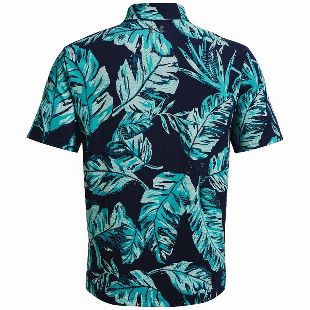 Under Armour Playoff Polo Shirt 2.0 - Academy Navy/Cerulean Chill Comfort Look Ethically Sourced Cotton