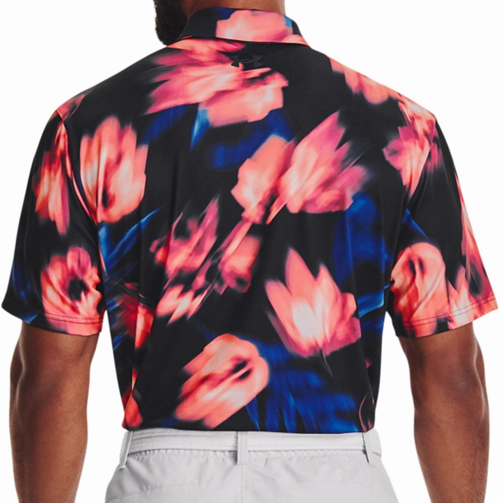 Under Armour Playoff Polo Shirt 2.0 - Black/Floral Basic Comfort Comfy Fit Layer