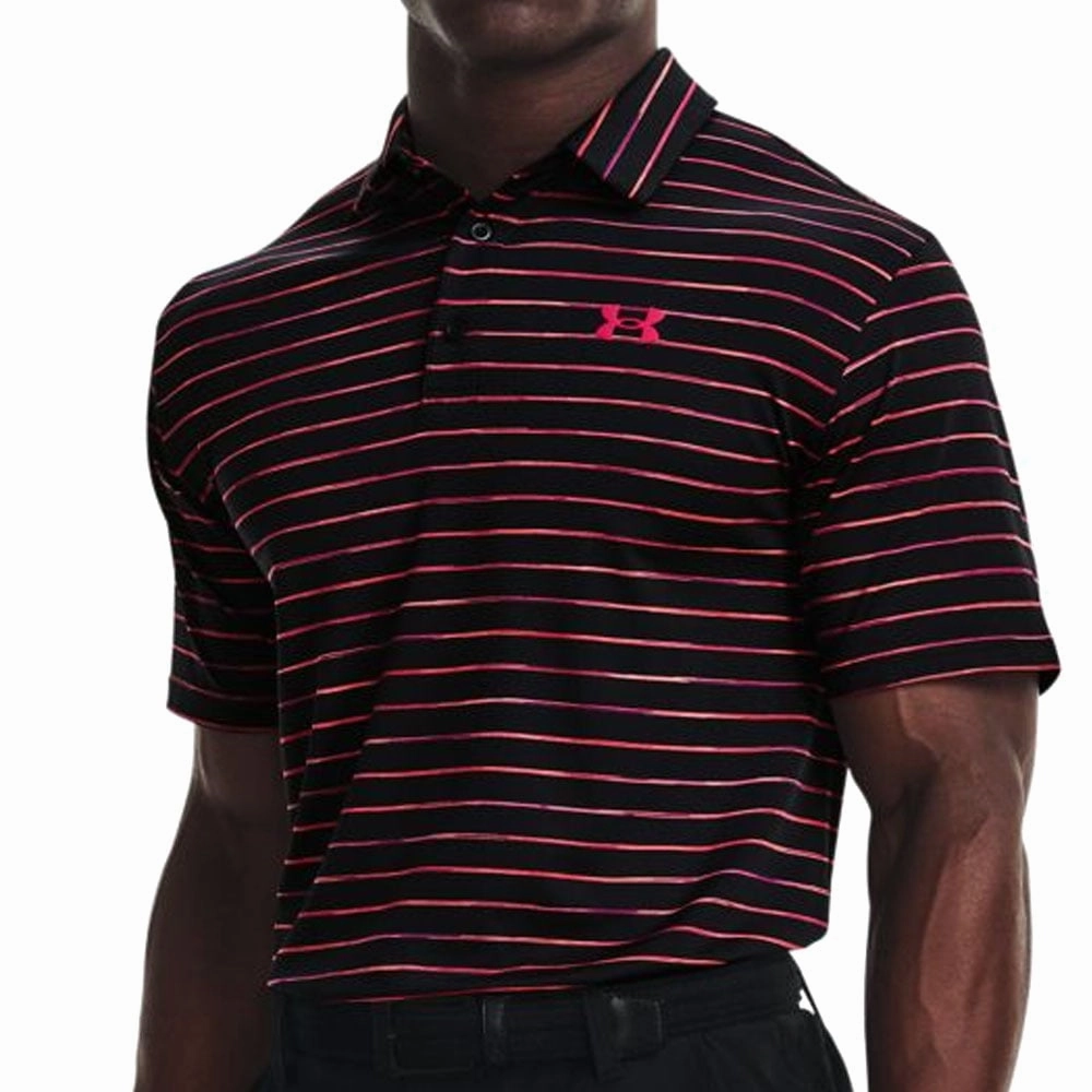 TemperatureRegulating Relaxed Wearable Under Armour Playoff Polo Shirt 2.0 - Black/Marble