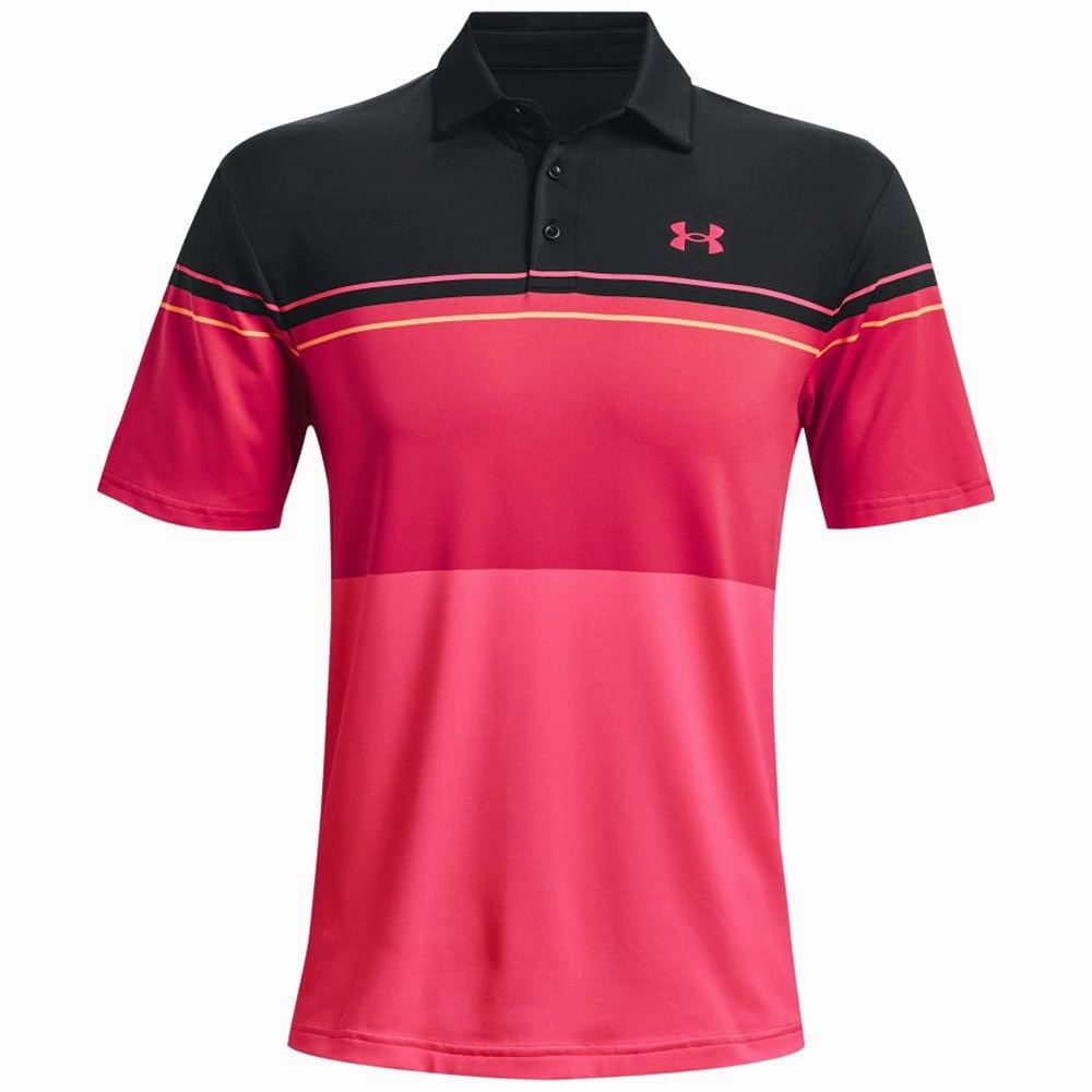 Seasonal Trend Under Armour Playoff Polo Shirt 2.0 - Black/Red/Pink