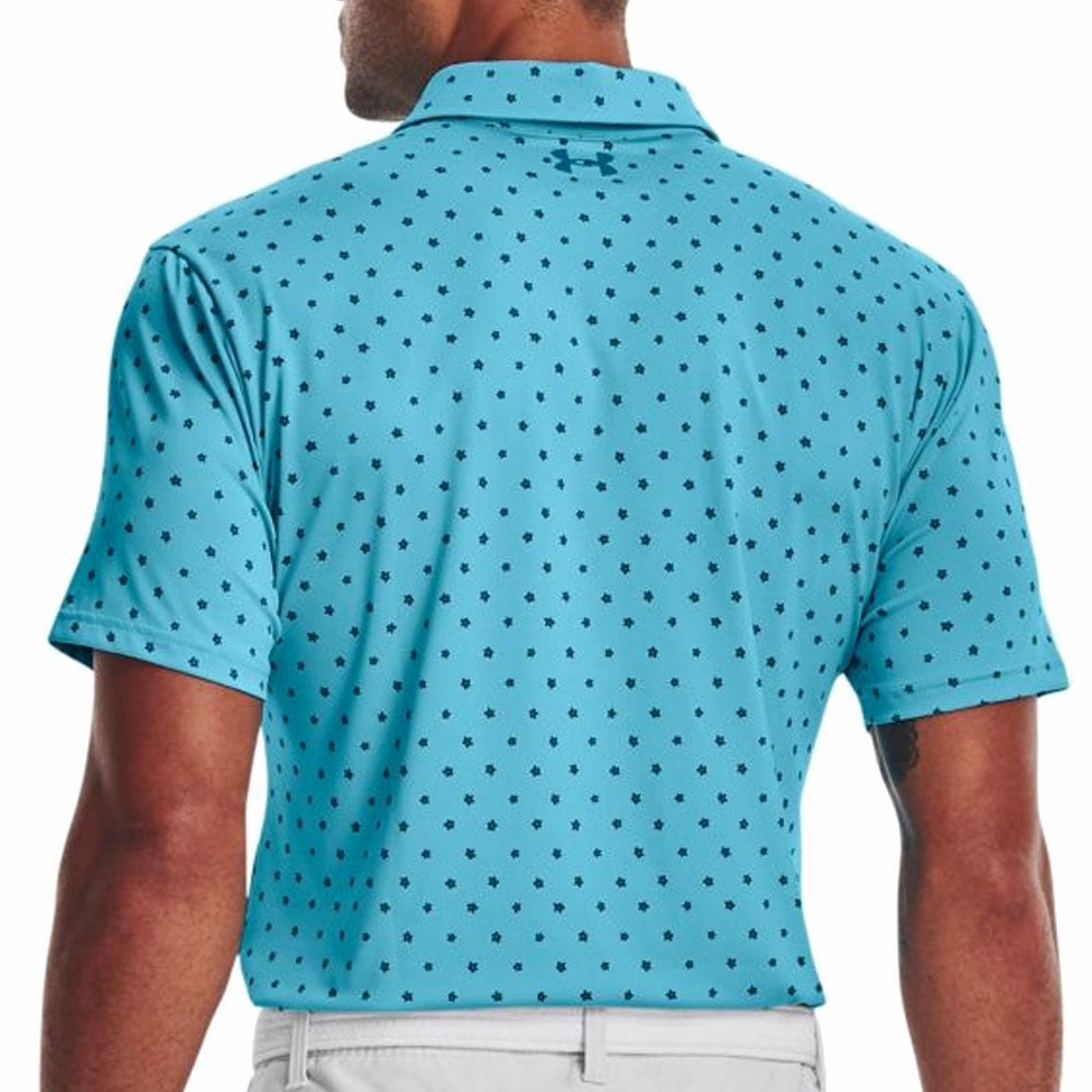 Under Armour Playoff Polo Shirt 2.0 - Fresco Blue TexturedWeavePattern Simple Look