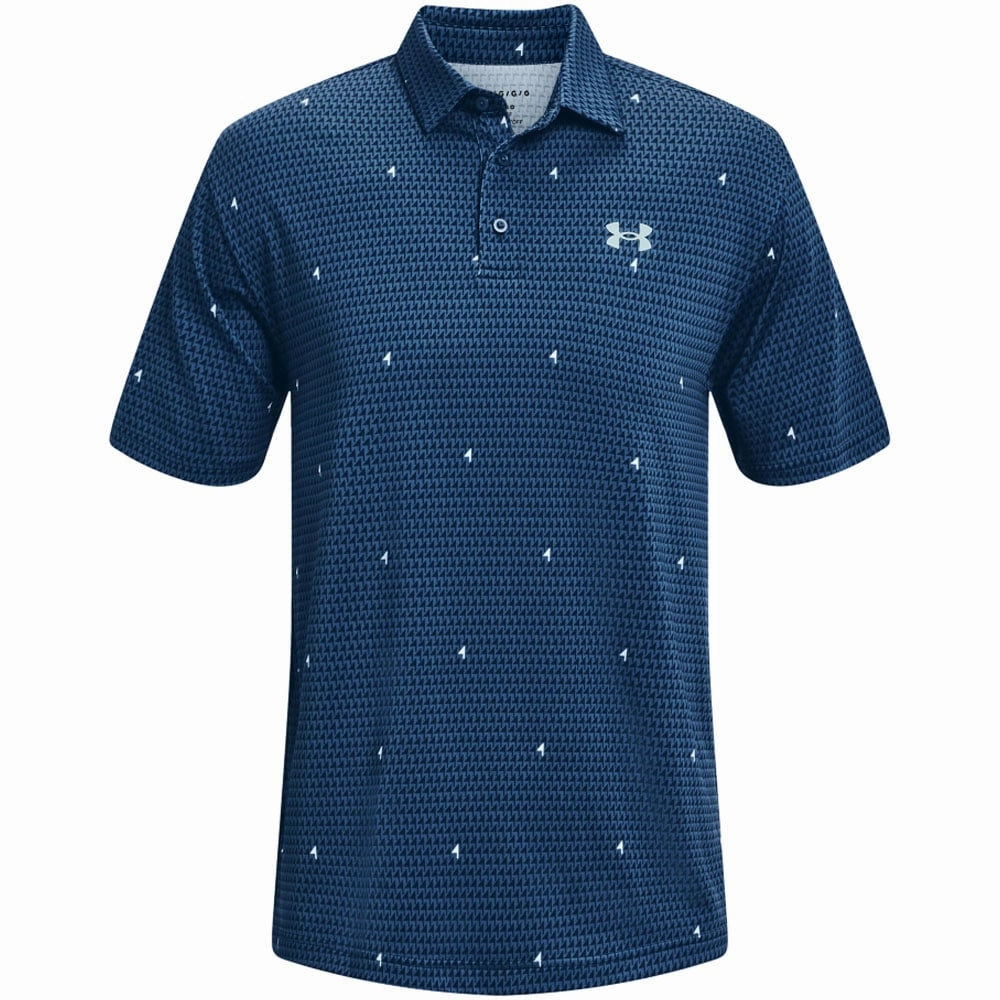 Under Armour Playoff Polo Shirt 2.0 - Petrol Blue/Black/Light Blue AntiStaticLining
