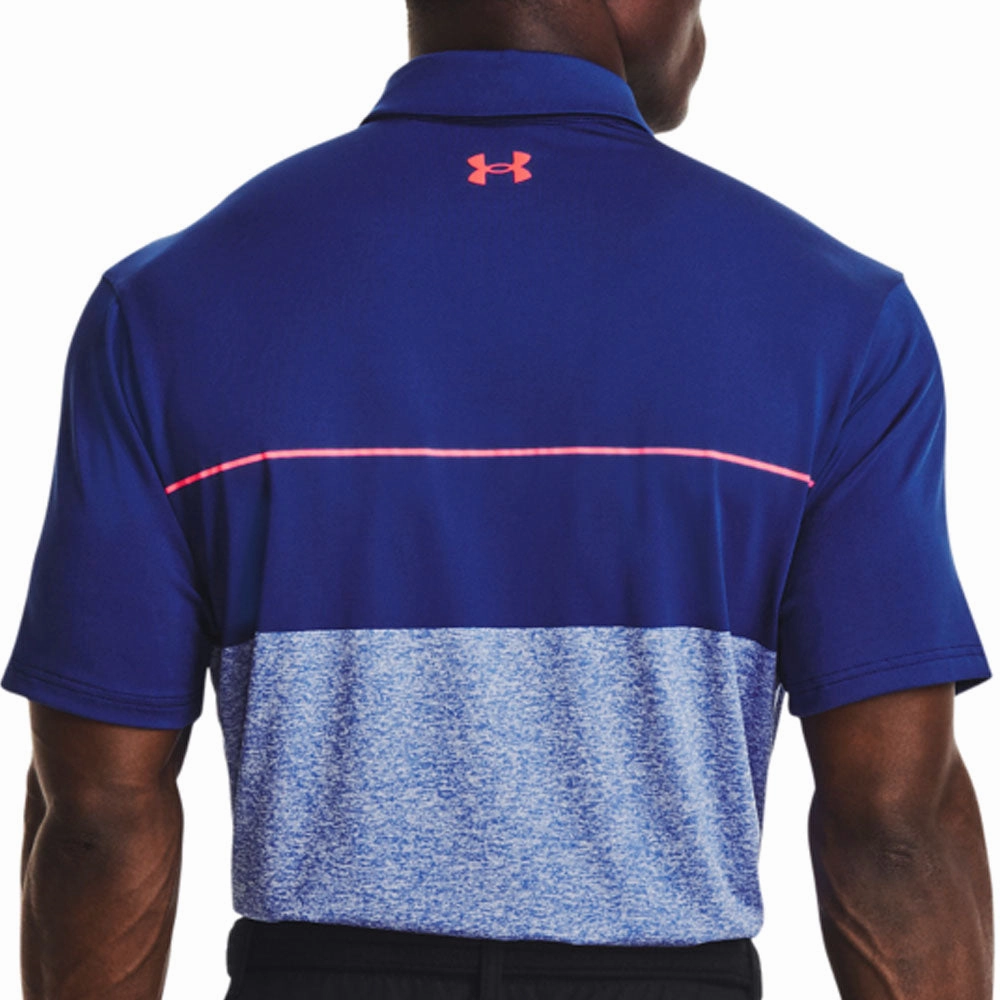 Loose Fit Under Armour Playoff Polo Shirt 2.0 - Royal Blue/Bauhaus Blue/Pink