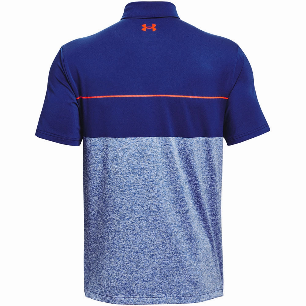 Under Armour Playoff Polo Shirt 2.0 - Royal Blue/Bauhaus Blue/Pink Trendy Fashion Spandex Enhanced Elasticity
