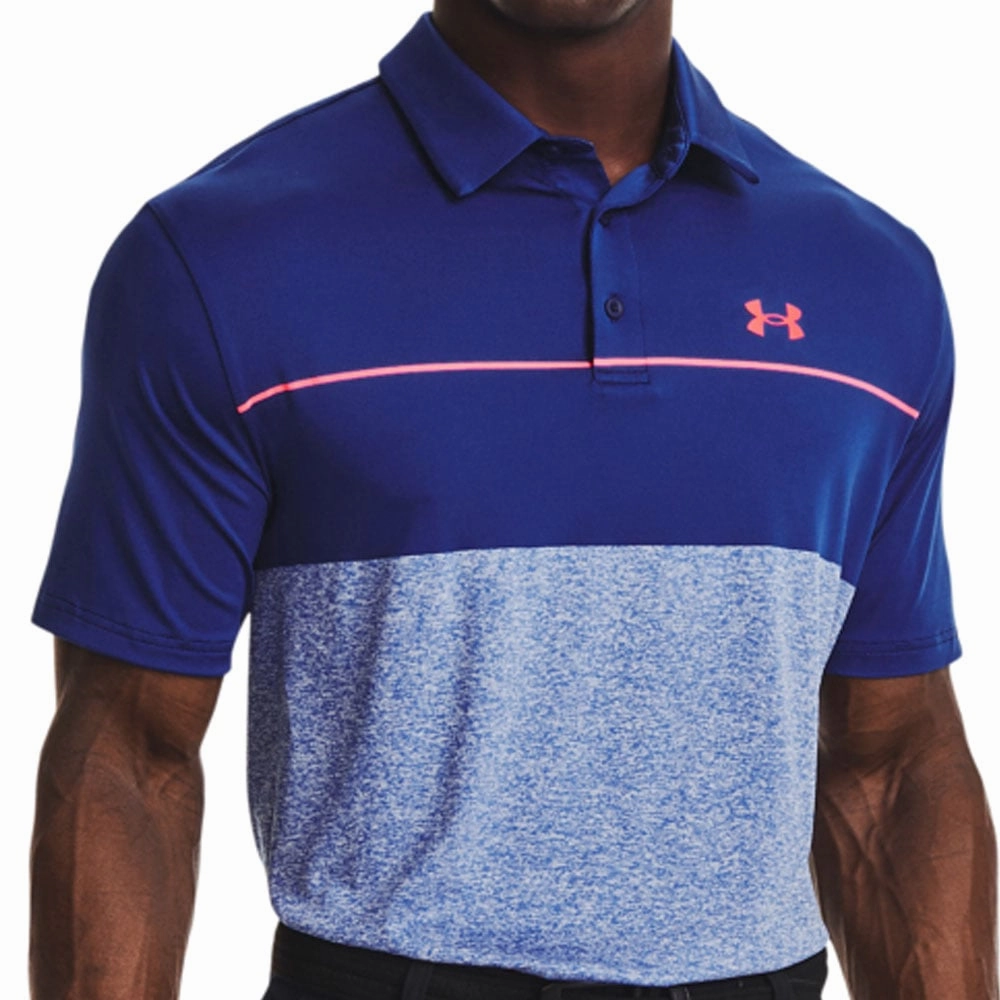 Under Armour Playoff Polo Shirt 2.0 - Royal Blue/Bauhaus Blue/Pink Minimalist Comfort