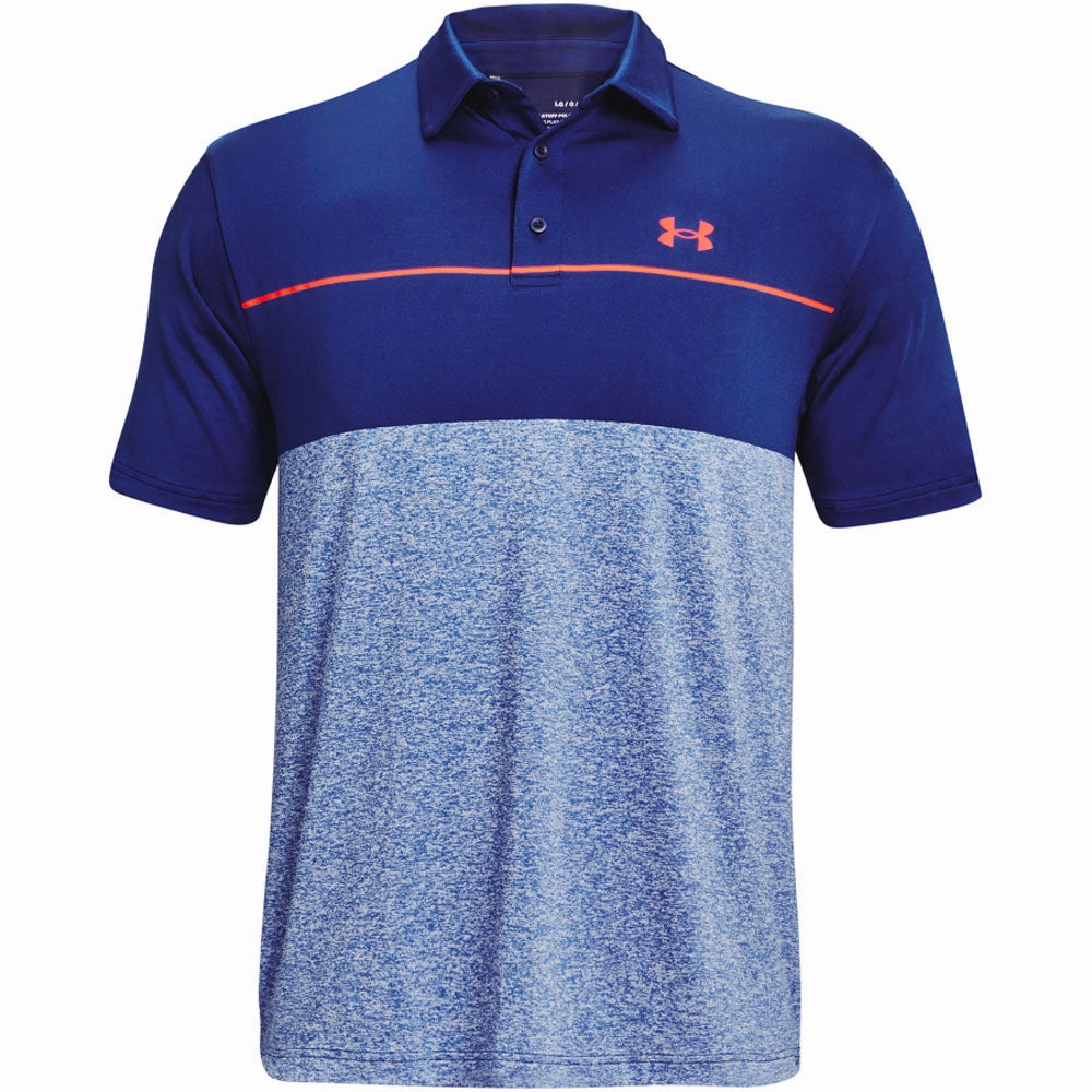 Street Ready Under Armour Playoff Polo Shirt 2.0 - Royal Blue/Bauhaus Blue/Pink