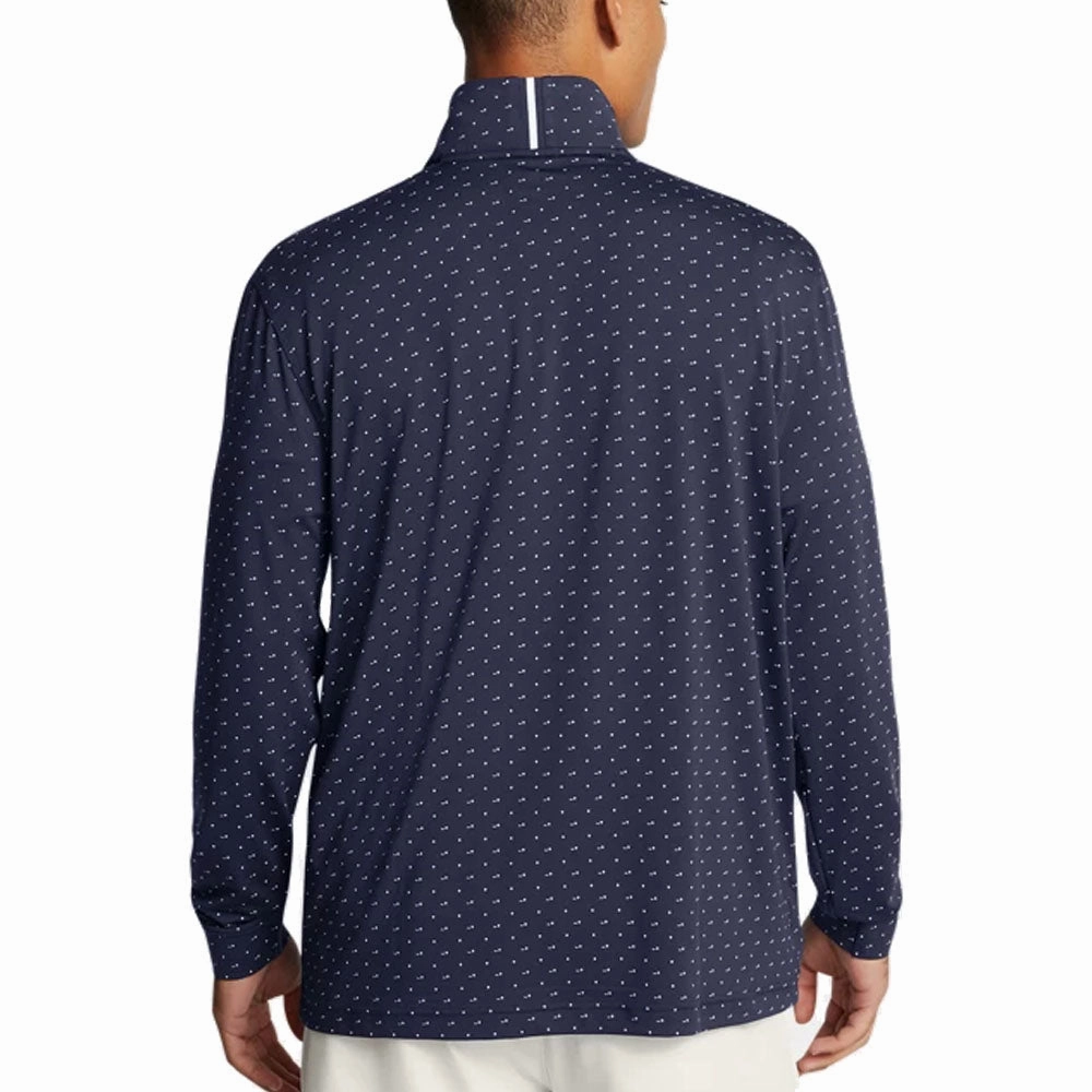 Under Armour Playoff Printed 1/4 Zip Sweater - Midnight Navy/White windproof Cozy And Stylish
