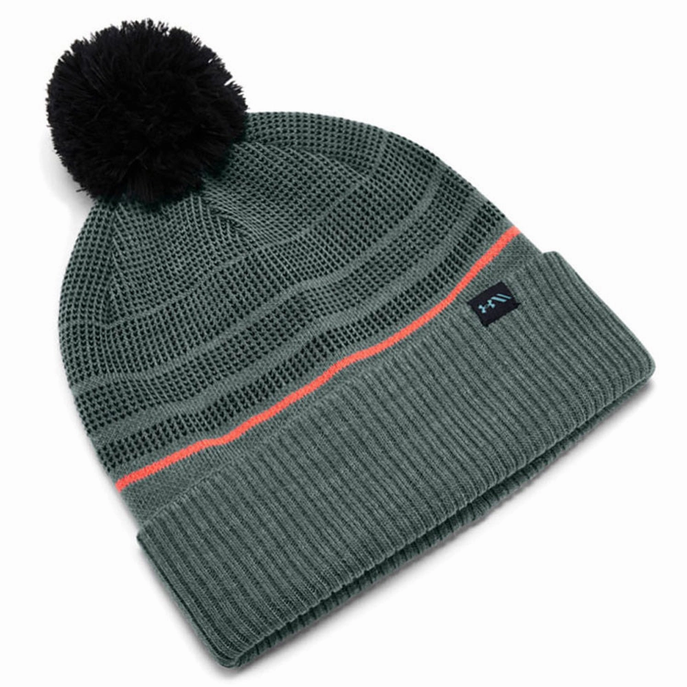 Outdoor Party Under Armour Pom Beanie - Lichen Blue/Black
