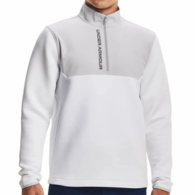 Under Armour Storm Daytona 1/2 Zip Pullover - White/Halo Grey product group cohesion comfortable for sitting