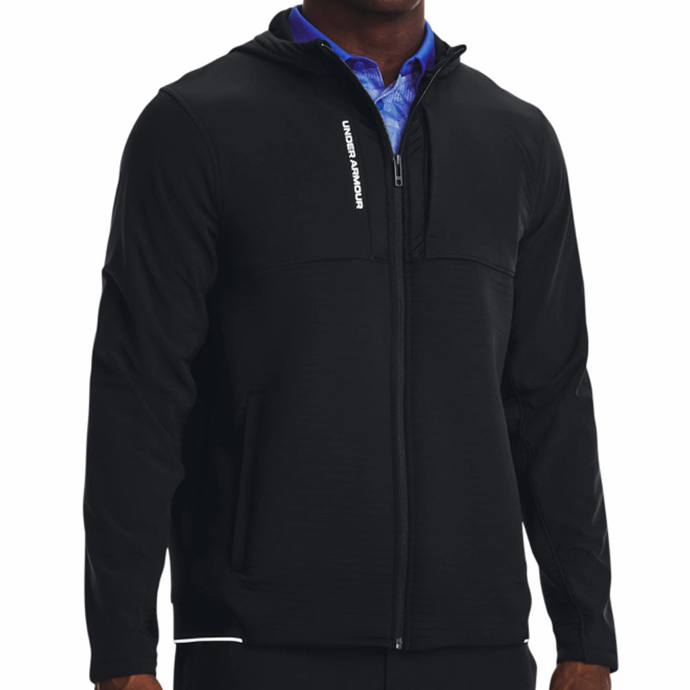 Geometric Pattern slim fit Under Armour Storm Daytona Full Zip Hoodie - Black