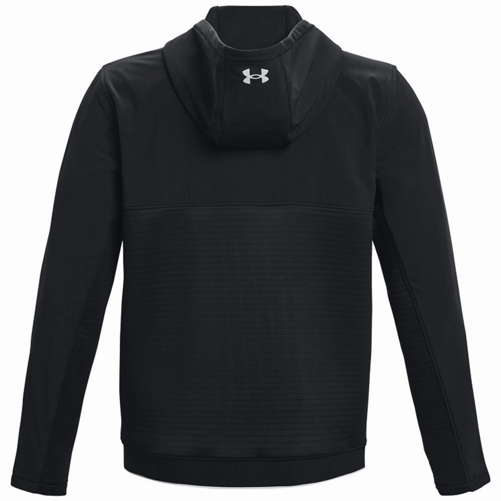 Under Armour Storm Daytona Full Zip Hoodie - Black Minimalist Stitching