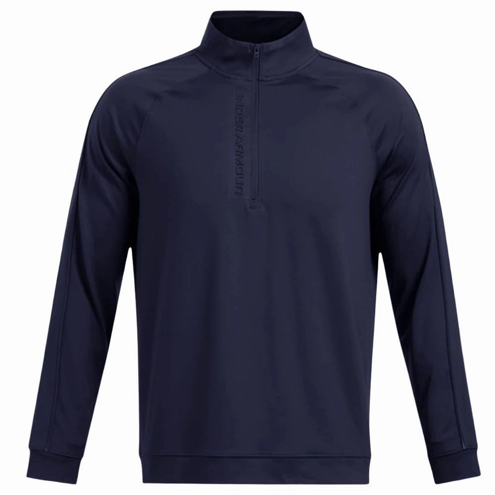 Under Armour Storm Midlayer 1/2 Zip - Midnight Navy snap buttoned