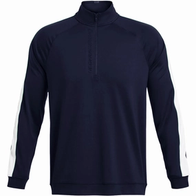 buckle accents product camouflage stealth Under Armour Storm Midlayer 1/2 Zip Pullover - Midnight Navy/Matrix Green/White