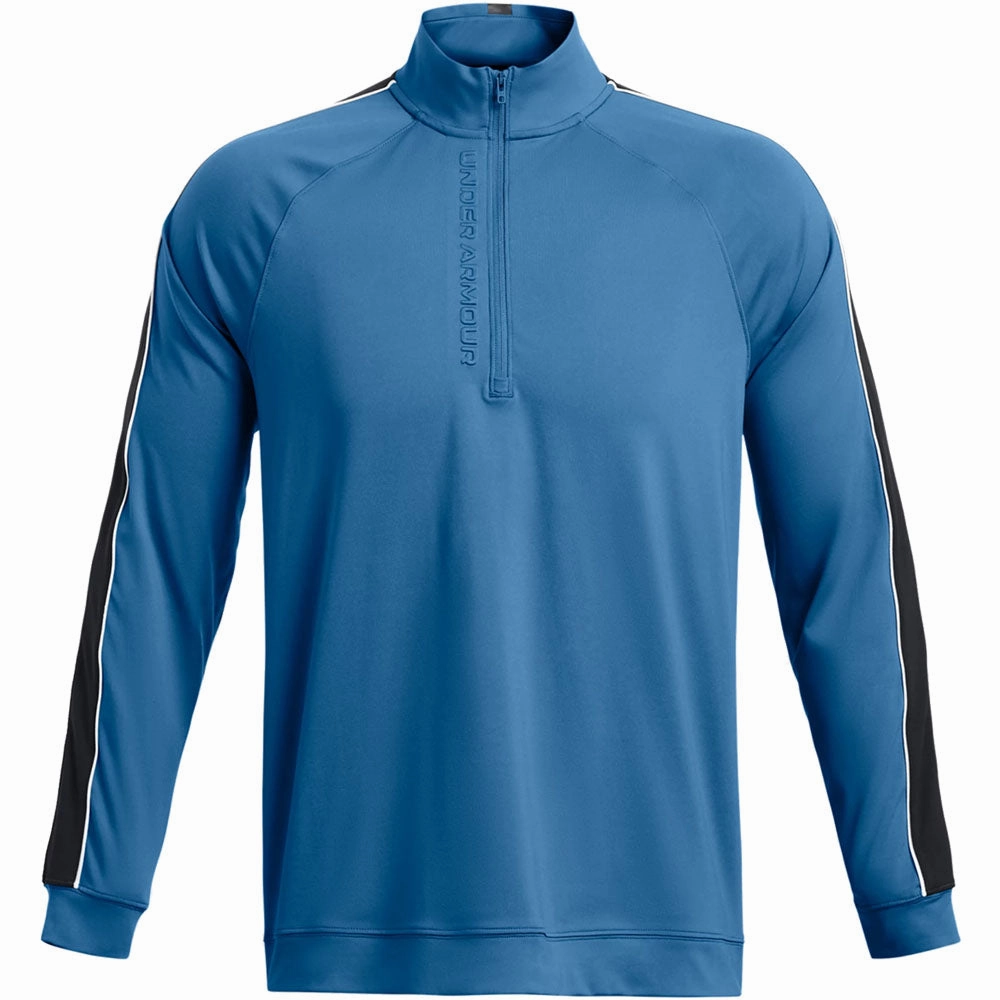 suitable for casual events Under Armour Storm Midlayer 1/2 Zip Pullover - Photon Blue/Midnight Navy/White