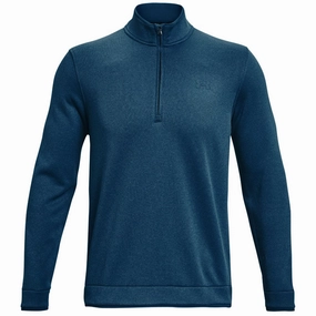 Under Armour Storm Sweater Fleece 1/2 Zip - Petrol Blue Simple Look