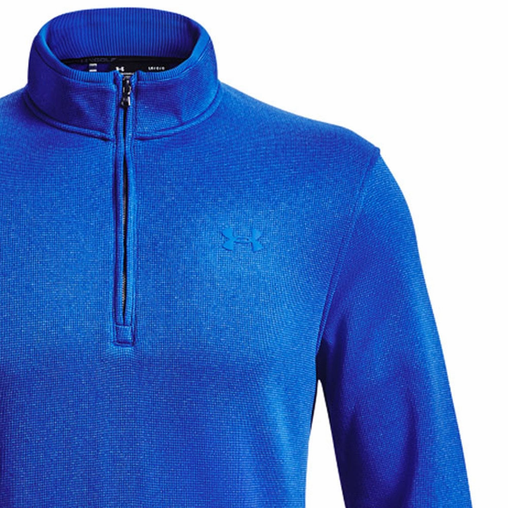 Under Armour Storm Sweater Fleece 1/2 Zip - Versa Blue Embroidered Detail Layered