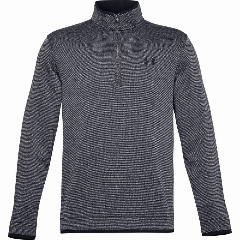 Under Armour Storm SweaterFleece 1/2 Zip Sweater - Black Heather Plus Fit Night Out