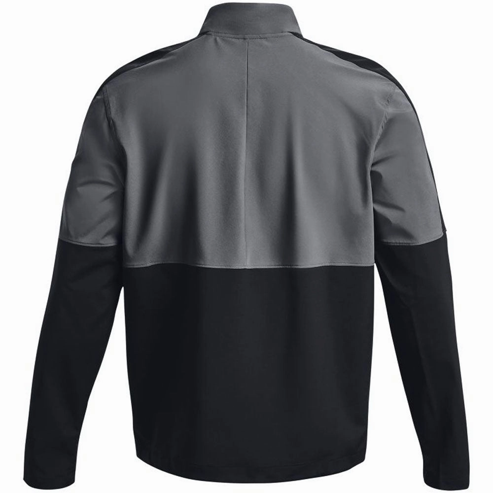 Under Armour Storm Windstrike 1/2 Zip Pullover - Black/Pitch Grey Effortless Hoodie