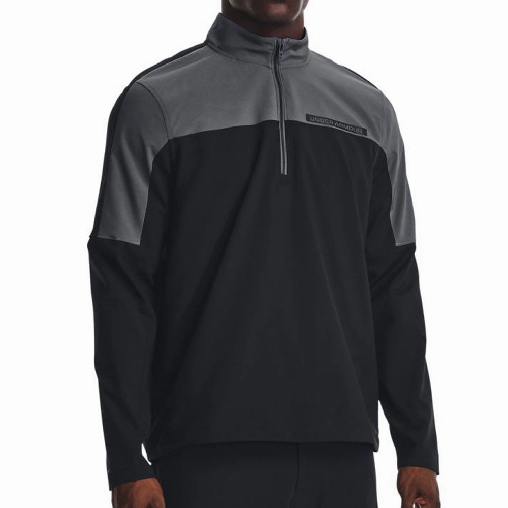 Under Armour Storm Windstrike 1/2 Zip Pullover - Black/Pitch Grey sunny day wear
