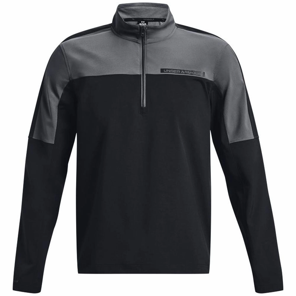 Under Armour Storm Windstrike 1/2 Zip Pullover - Black/Pitch Grey Competitive Advantage Layered Fashion