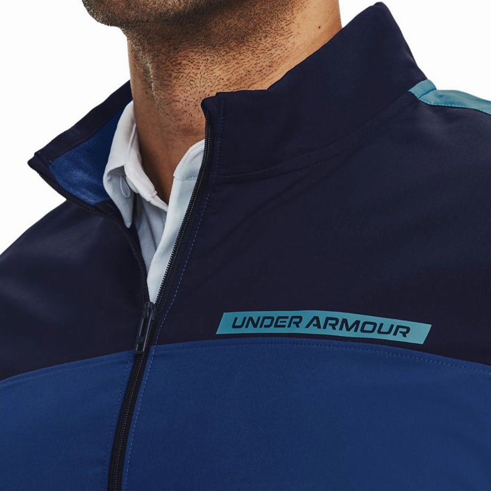 Anti fungal Under Armour Storm Windstrike 1/2 Zip Pullover - Blue Mirage/Midnight Navy