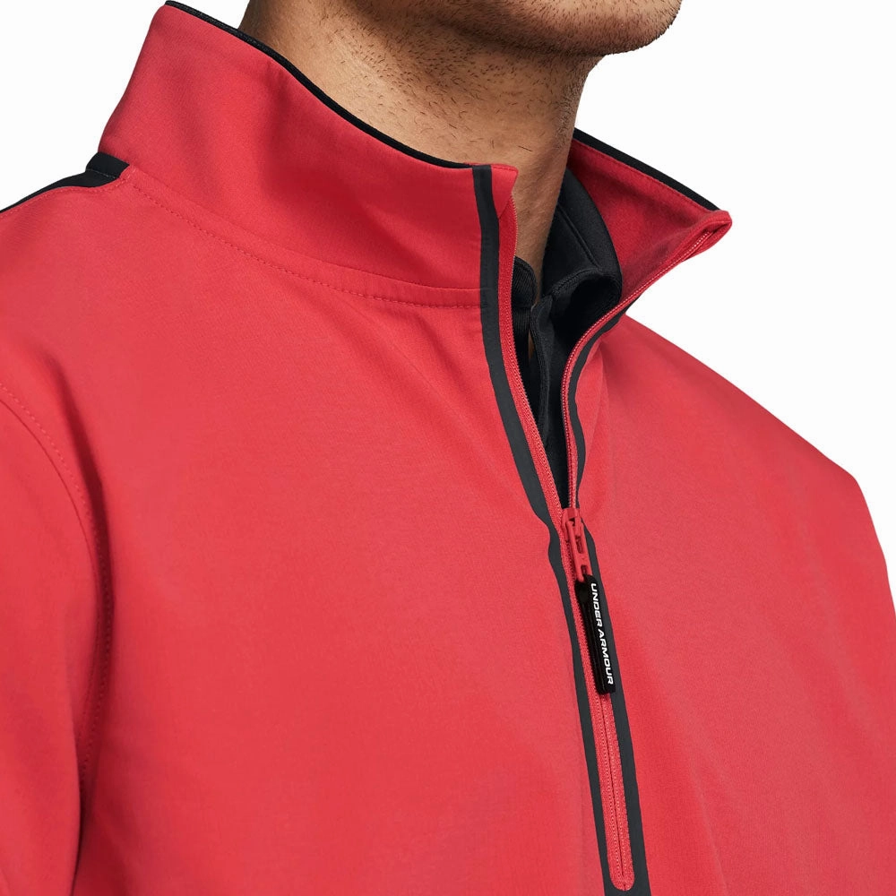 Water resistant coating Under Armour Storm Windstrike 1/2 Zip Pullover - Red Solstice/Black/White