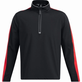 Workout Gear Under Armour Storm Windstrike 1/2 Zip Sweater - Black/Red