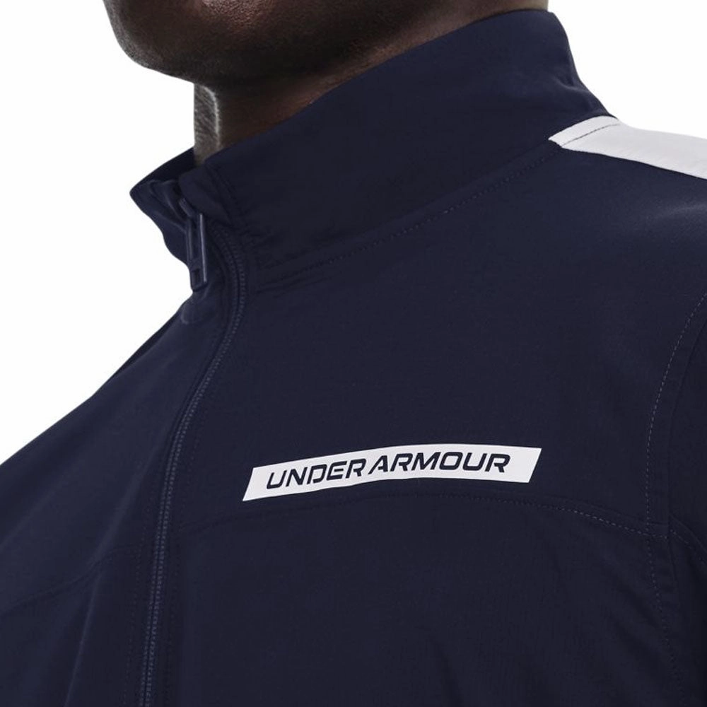 Under Armour Storm Windstrike Full Zip Pullover - Midnight Navy scarf accents