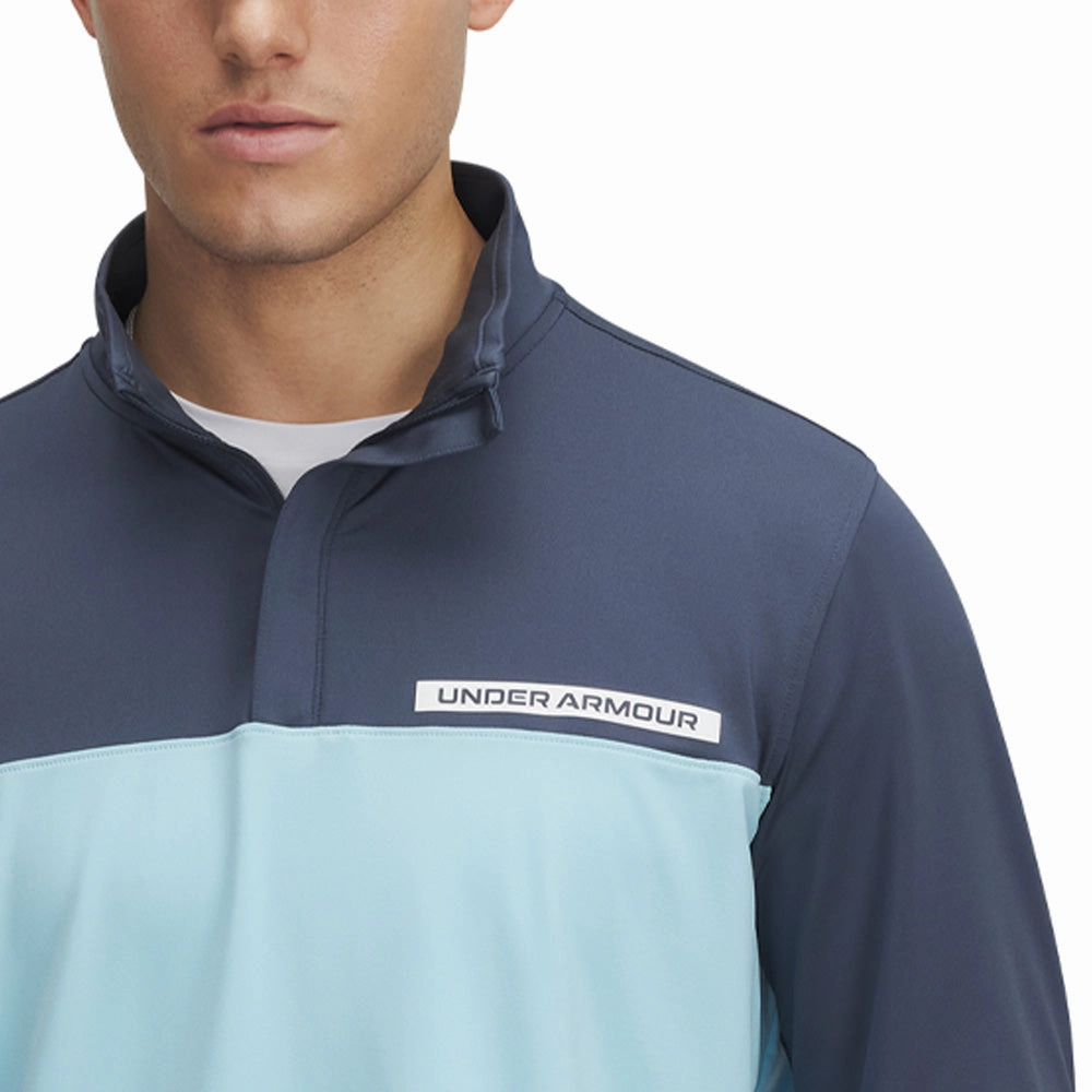 pattern trend Under Armour T2G 1/4 Zip Pullover - Downpour Grey/Stream/White