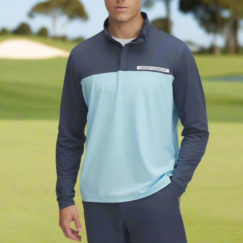 product glove protection Under Armour T2G 1/4 Zip Pullover - Downpour Grey/Stream/White