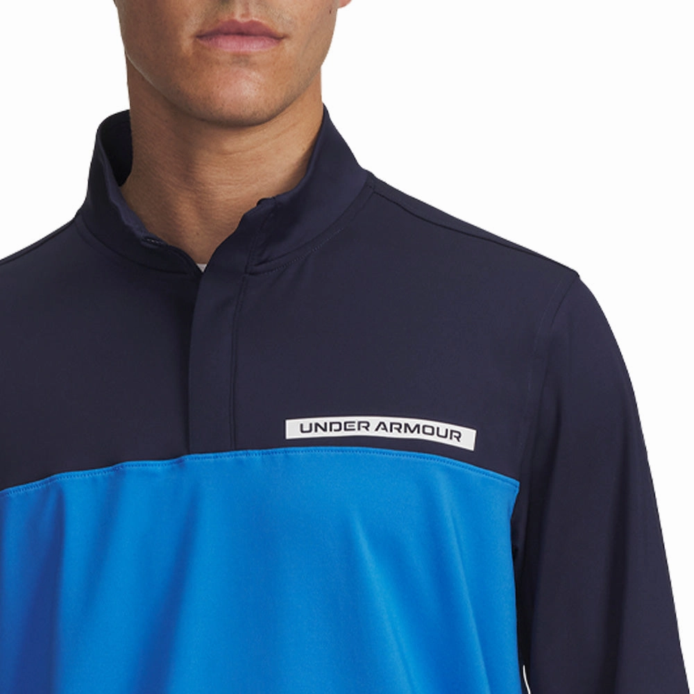 Comfy Apparel Under Armour T2G 1/4 Zip Pullover - Midnight Navy/Blue Atlantis/White