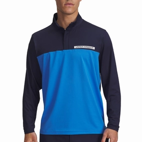 Under Armour T2G 1/4 Zip Pullover - Midnight Navy/Blue Atlantis/White Fresh Active Light Jacket