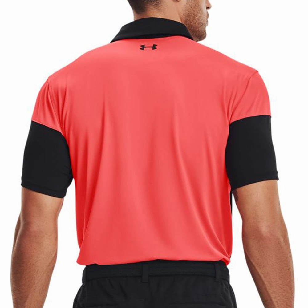 Under Armour T2G Blocked Polo - Black/Venom Red Easy Style Wear Fashion Forward