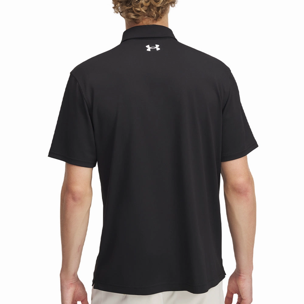 Casual Day Wear Minimal Fashion Under Armour T2G Pique Polo Shirt - Black/White