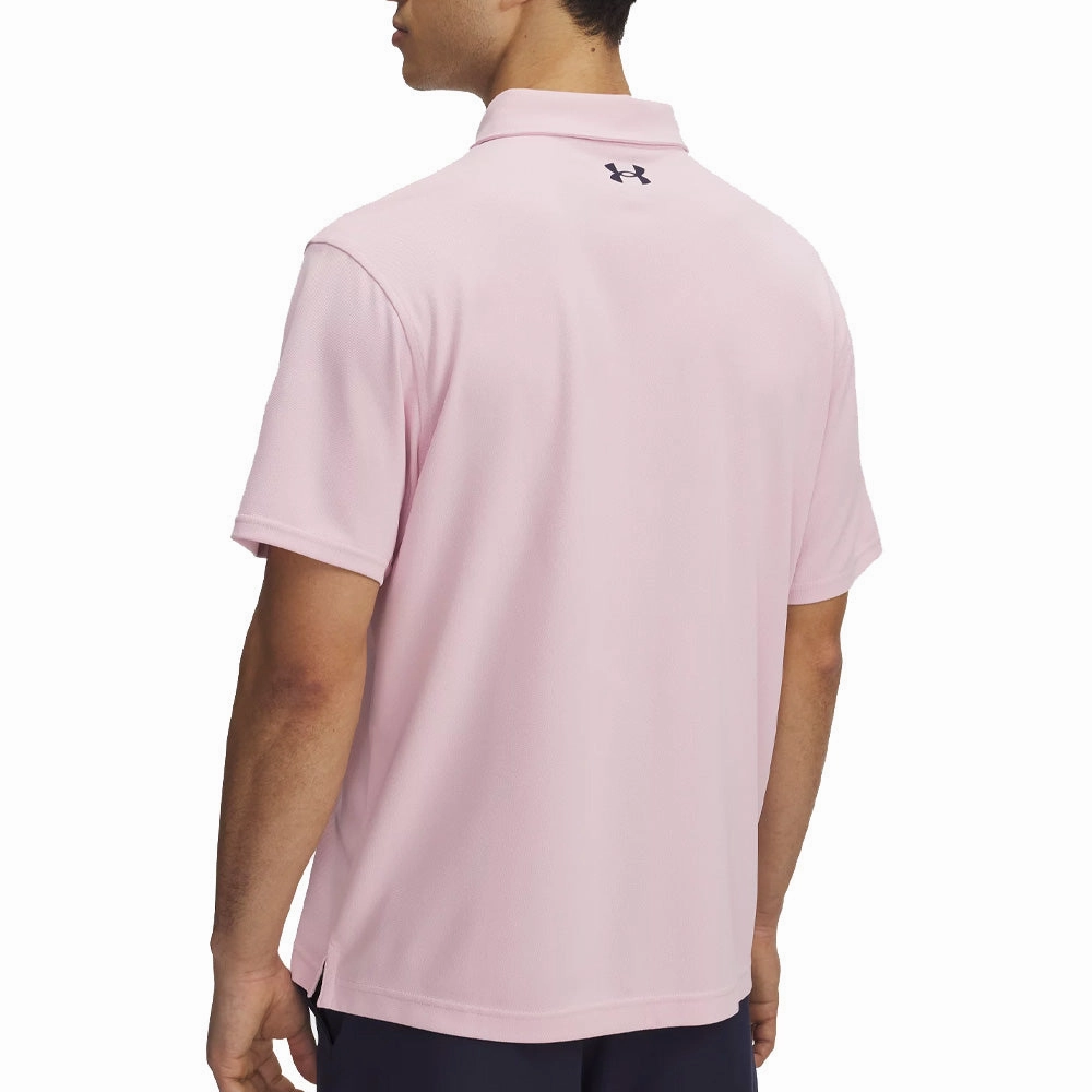 High Quality Printing Under Armour T2G Pique Polo Shirt - Prime Pink/Midnight Navy