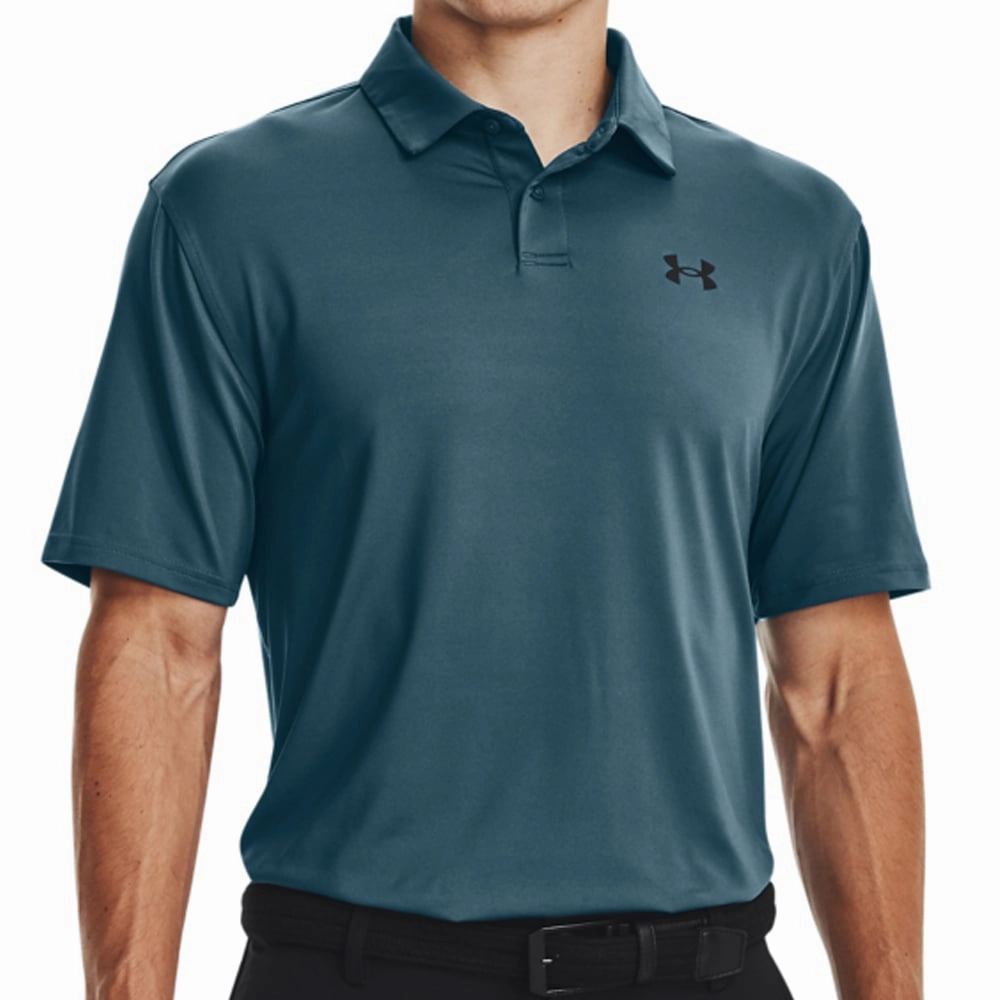 Colorfast Material Garment Dyed Under Armour T2G Polo Shirt - Static Blue