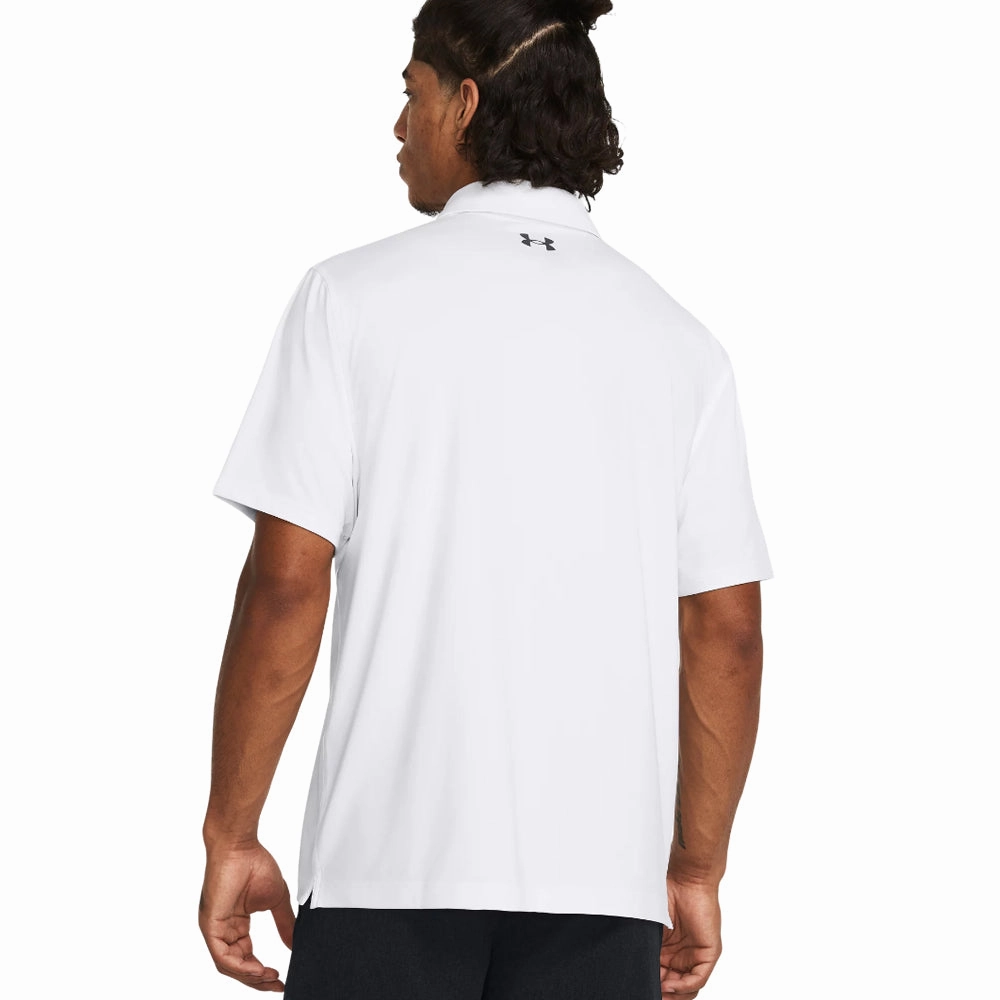 Under Armour T2G Polo Shirt - White/Pitch Gray Summer Essential