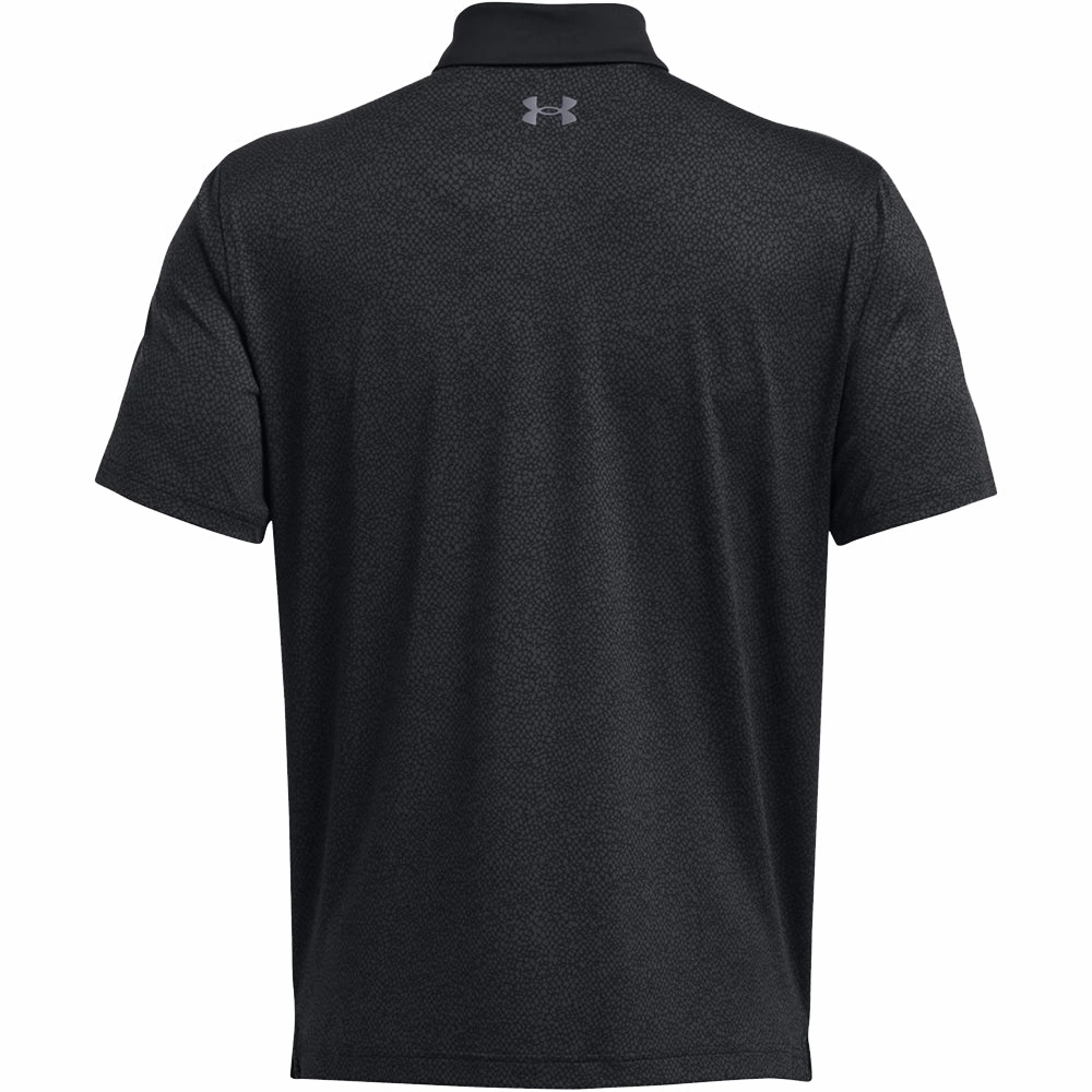 Under Armour T2G Printed Polo Shirt - Black/Castlerock Holiday Comfort Style