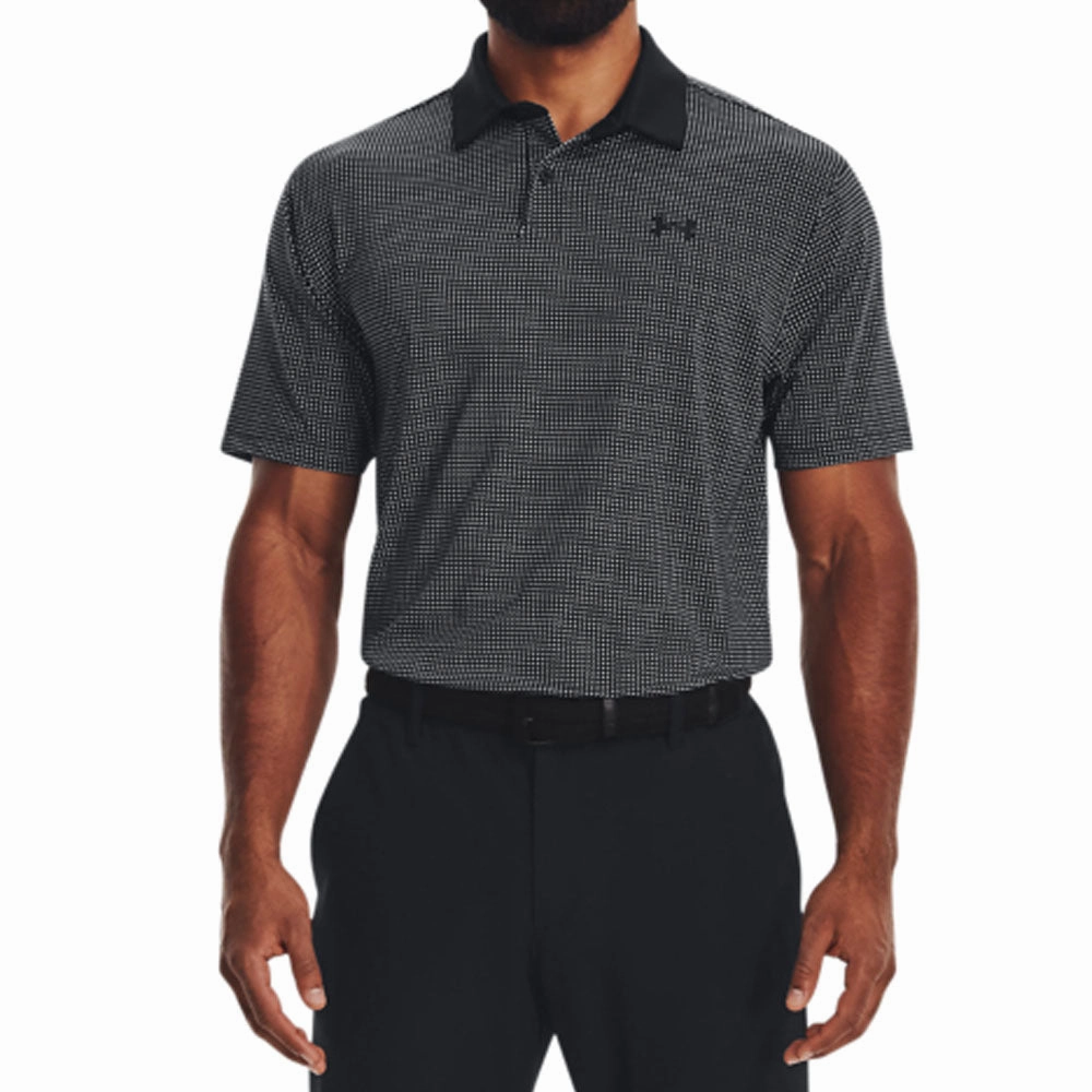 Gym workout long sleeved Under Armour T2G Printed Polo Shirt - Black