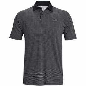 Classic Layer Comfy Look Wear Under Armour T2G Printed Polo Shirt - Black