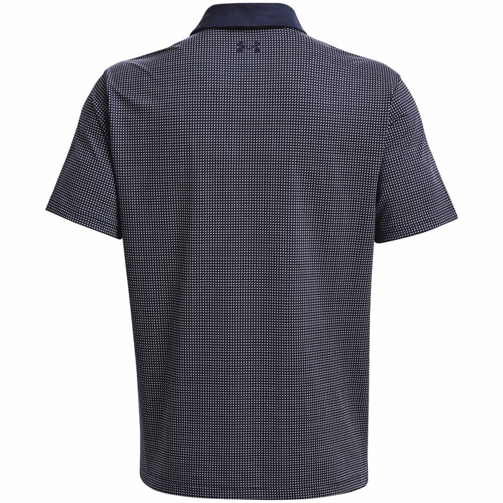 Comfortable All Day Wear Under Armour T2G Printed Polo Shirt - Midnight Navy
