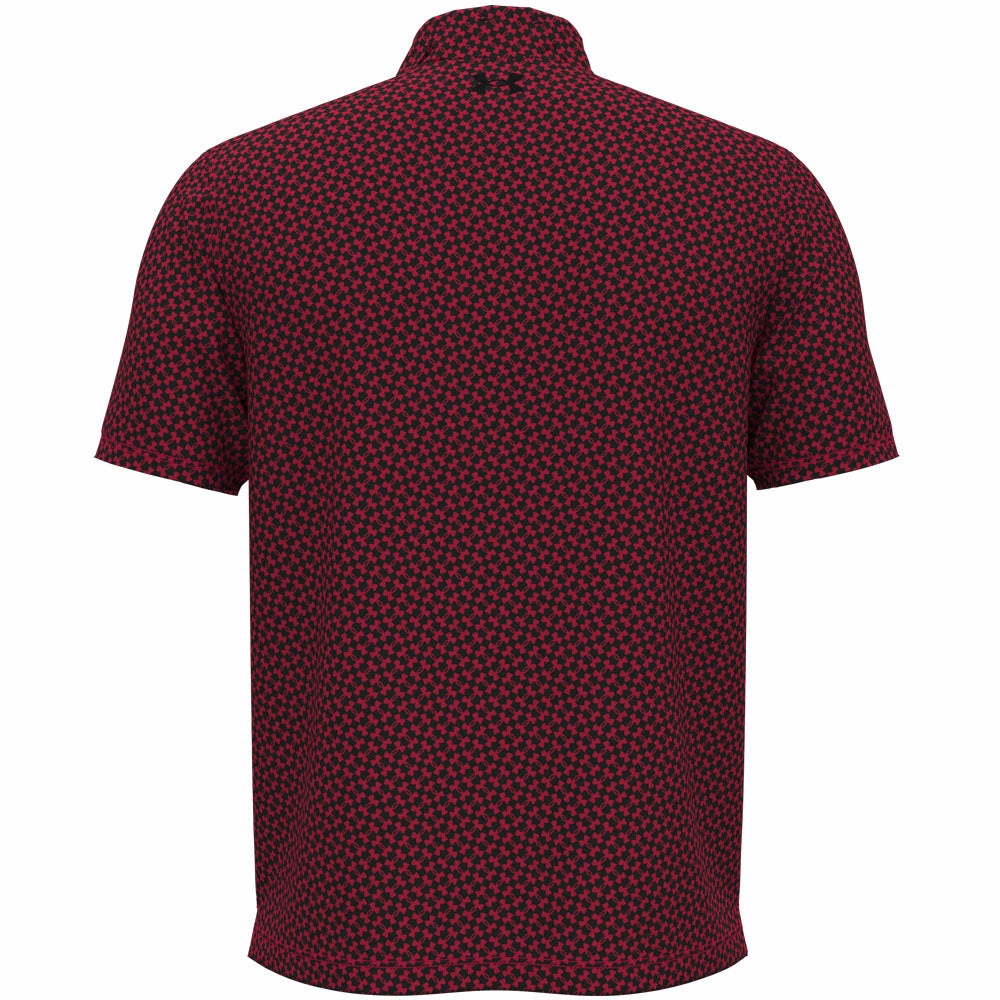 Under Armour T2G Printed Polo Shirt - Racer Red/Black/White Classic Color