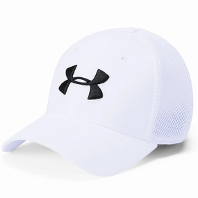 Under Armour TB Classic Mesh Golf Cap - White/Academy soft fit