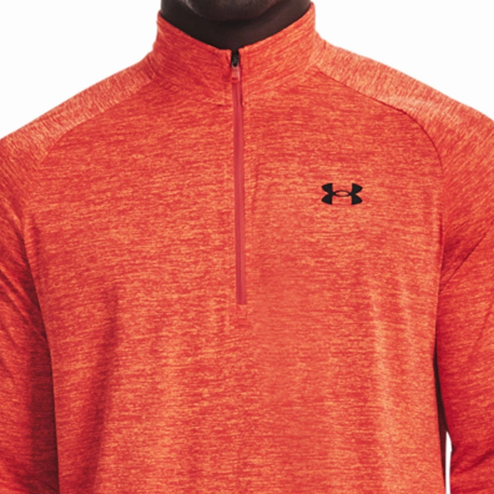 Under Armour Tech 2.0 1/2 Zip Pullover - After Burn Red Comfy Comfort Relaxed Hoodie