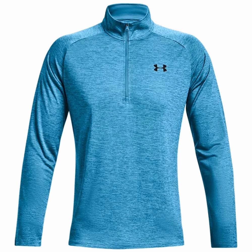 Under Armour Tech 2.0 1/2 Zip Pullover - Blue Checkered